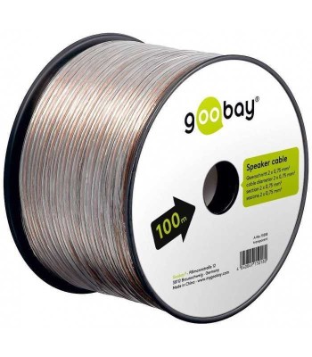 Cablu boxe 2x0.75mm transparent CCA Goobay 15018 foto