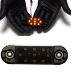 Cumpara ieftin Lampa laterala Gabarit LED 12V-24V, portocalie cu efect opac (smoked) - IP66