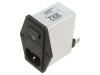 Conector Alimentare AC Schaffner C14 6A 250VAC Montare Panou