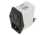 Conector Alimentare AC Soclu Tată 6A 250VAC C14