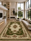 Cumpara ieftin Covor Lotos 574-310, Marime 50 x 80 cm, Verde, Inaltime Fir 8 mm, Antialergic, Polipropilena, Living, Dormitor, Sufragerie, Birou