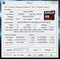 Procesor Gaming APU Richland Quad Core A8-6600K 3.9GHz Turbo 42.GHz FM2 foto