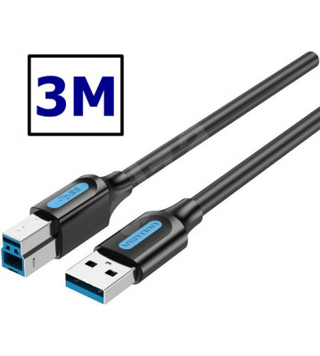 Cablu VENTION USB 3.0 A Tata la B Tata-Lungime 3 Metri foto