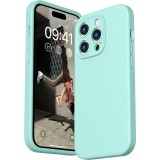 Husa de protectie din silicon pentru Samsung Galaxy A02S, SoftTouch, interior microfibra, Verde Menta