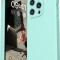 Husa de protectie din silicon pentru Samsung Galaxy S23 Plus, SoftTouch, interior microfibra, Verde Menta