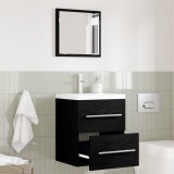 VidaXL Dulap de Baie Stejar negru 41 x 38.5 x 48 cm Lemn compozit