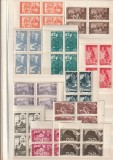 ROMANIA 1945 LP 170 PENTRU ARDELENI BLOCURI DE 4 TIMBRE MNH NESTAMPILATE