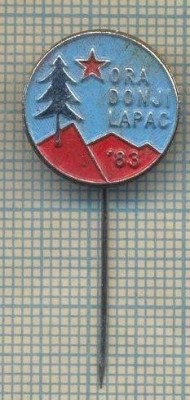 Y 446 INSIGNA- ORA DONJI LAPAC - METEO -CROATIA -IUGOSLAVIA -PENTRU COLECTIONARI foto