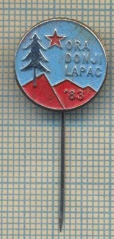 Y 446 INSIGNA- ORA DONJI LAPAC - METEO -CROATIA -IUGOSLAVIA -PENTRU COLECTIONARI