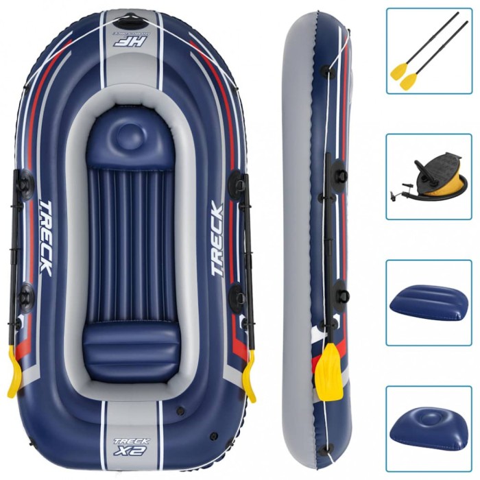 Bestway Set barca gonflabila Hydro-Force Treck x2, 255x127 cm