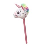 Bat de calarit cu sunete, Unicorn alb, 75 cm