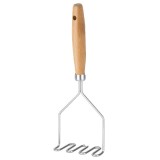 Zdrobitor Pufo pentru cartofi si legume din inox cu maner din lemn, 27 cm