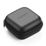 Husa pentru casti Ugreen, geanta Earbuds universala 8cm x 8cm, negru, 40816