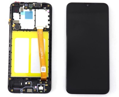 Display Samsung Galaxy A20E A202 OEM Display Cu Rama Black Negru foto