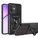 Husa Oppo A40 4G protectie camera Techsuit CamShield Series, negru