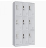 Vestiar metalic Premium pentru valori cu 9 compartimente, 900x450x1800 mm (LxlxH), Neasamblat, PLUS