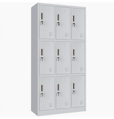 Vestiar metalic Premium Asamblat pentru valori cu 9 compartimente si picioare, 900x450x1800 mm (LxlxH), PLUS foto