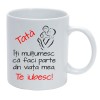 Cana alba personalizata ,, Tata te iubesc&#039;&#039;, INOVATIX&reg;. 330ml, Oem