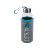 Bidon de apa cu capac si husa, 400 ml, Bleu, ATU-080906, Oem
