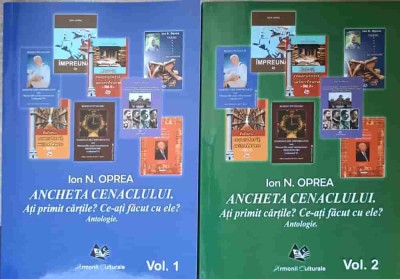 ANCHETA CENACLULUI. ATI PRIMIT CARILE? CE-ATI FACUT CU ELE? VOL.1-2-ION N. OPREA-238223 foto