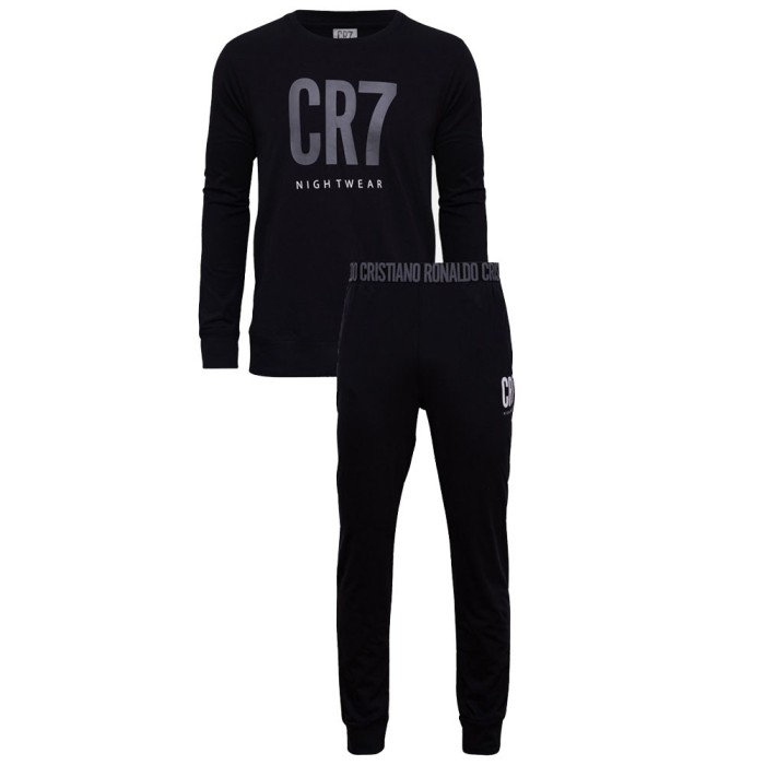 Cristiano Ronaldo pijamale de bărbați Long fullblack - XL