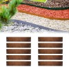 Separator gazon Oțel corten 70 cm lungime, 13,5 - 18,5 cm &icirc;nălțime, bordura gazon - galvanizarea la cald, 10 bucăți
