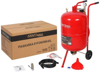 Statie de sablare profesionala cu nisip mobila 80L 400&amp;ndash;700 l/min KD5855 foto
