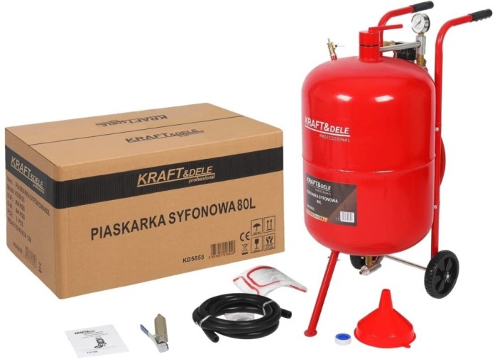 Statie de sablare profesionala cu nisip mobila 80L 400&ndash;700 l/min KD5855