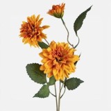 Floare Artificiala Dalie Portocalie 71cm, CMCLASS