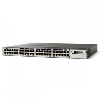 Switch Cisco Catalyst WS-C3750X-48P-S Layer 3 48 x 10/100/1000 Ethernet PoE 2 X 1100W cu C3KX-NM-1G foto