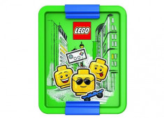 Cutie pentru sandwich LEGO Iconic albastru-verde (40521724) foto