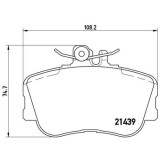 Placute frana Mercedes Clasa C (W202) 03.93-05.00, Clasa C T-Model (S202) 06.96-03.01, Fata, BREMBO