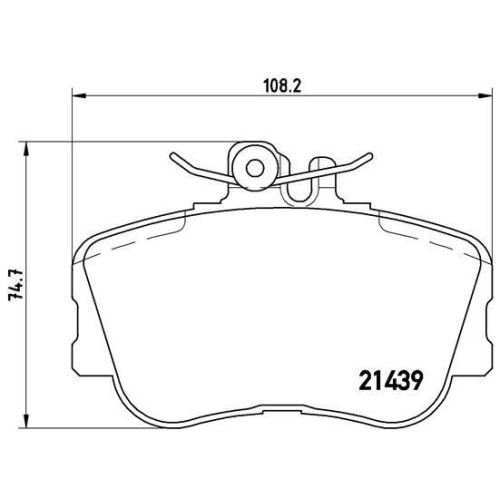 Placute frana Mercedes Clasa C (W202) 03.93-05.00, Clasa C T-Model (S202) 06.96-03.01, Fata, BREMBO