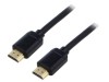 Cablu HDMI 2.0 PVC 2m negru cu mufă HDMI pe ambele părți