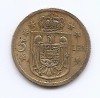 Romania 5 Lei 1930 KN - Mihai I, Alama, 21 mm, KM-48