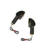 Set semnalizari 12V 21W BAY9S brat lung prindere M8 culoare negru sticla fumurie Cod Produs: MX_NEW 7050839MA