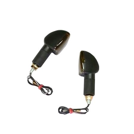 Set semnalizari 12V 21W BAY9S brat lung prindere M8 culoare negru sticla fumurie Cod Produs: MX_NEW 7050839MA