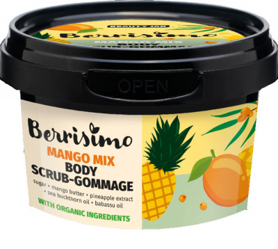 Scrub Corporal cu Zahar si Unt de Mango Berrisimo 280 grame Beauty Jar foto