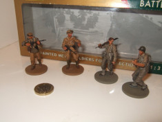 Set 4 soldati German Grenadiers - US Infantry KASSERINE - WW II scara 1:32 foto