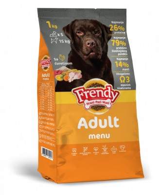 FRENDY ADULT 10Kg - Hrana uscata pentru caini adulti. Amestec complet pentru toate rasele si toate taliile, -10 kg foto