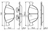 Set placute frana,frana disc BMW X5 (E70) (2007 - 2013) BOSCH 0 986 494 307