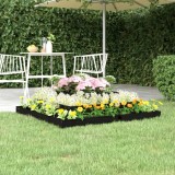 Cumpara ieftin Jardinieră, negru, 110x110x27 cm, lemn masiv de pin