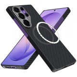 Husa MagSafe pentru Samsung Galaxy S26 Ultra S948, Techsuit, Aramid Fiber, Neagra