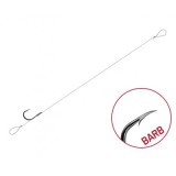 Montura Delphin FLR Loop, lungime 12 cm, diametru 0.22 mm, marime carlig 6, 6 buc/set, fluorocarbon
