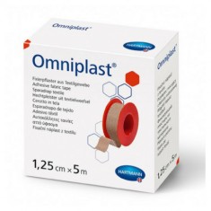 Rola plasture pe suport textil Omniplast 1.25cm x 5m, 1 bucata, Hartmann
