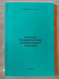 Articole ingrijoratoare despre soarta omenirii- Gheorghe Palanici