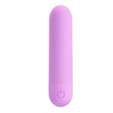 Vibratoare pentru incepatoare - Stefan Mini Vibrator Masator Violet Super Puternic 10 Moduri de Vibratie Reincarcabil Rezistent la Apa