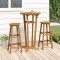 Gossi set mobilier de bar, 3 piese, lemn masiv de acacia