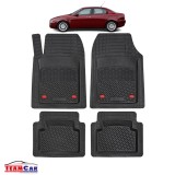 Covorase Auto TeamCar&reg; Tip Tavita Compatibile Alfa Romeo 156 Generatia I (1997&ndash;2003) Negru Material Rezistent, Cauciuc