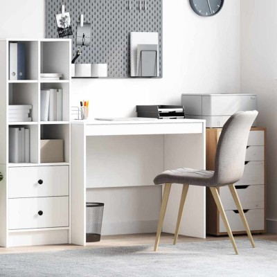 vidaXL Birou Alb 90 x 50 x 76 cm Lemn compozit 869434 foto